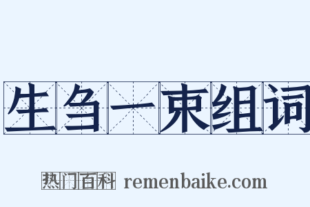 生刍一束组词是什么意思的图片
